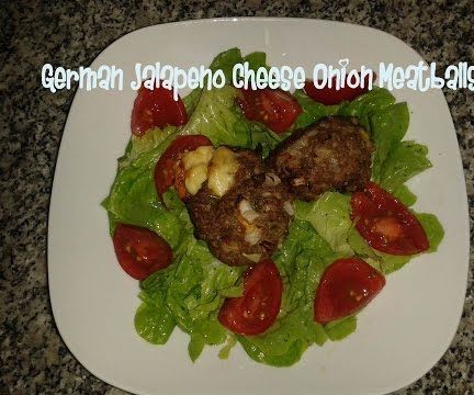 German Jalapeno Cheese Onion Meatballs Recipe