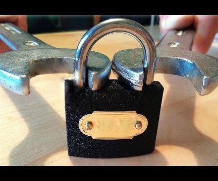 Open a Lock With a Wrench - Life Hack