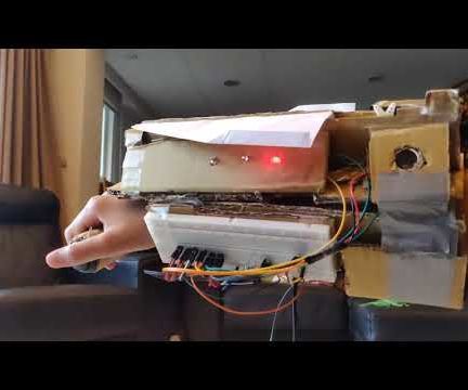 Arduino Paper Airplane Shooting Gauntlet