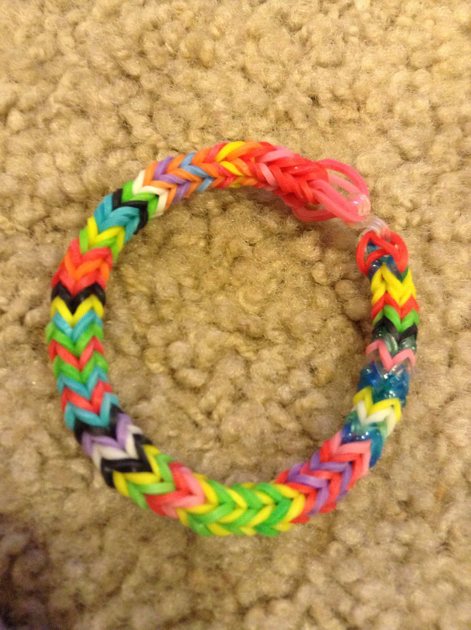 Three Pin Fish Tail Loom Bracelet 