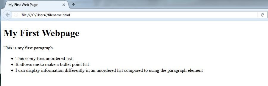 Now After Saving and Running Our Updated Code, Our  Website Should Look Like This: