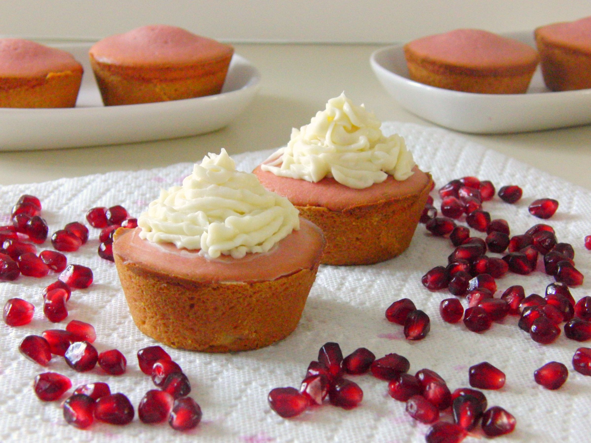 Pomegranate Cake Tarts