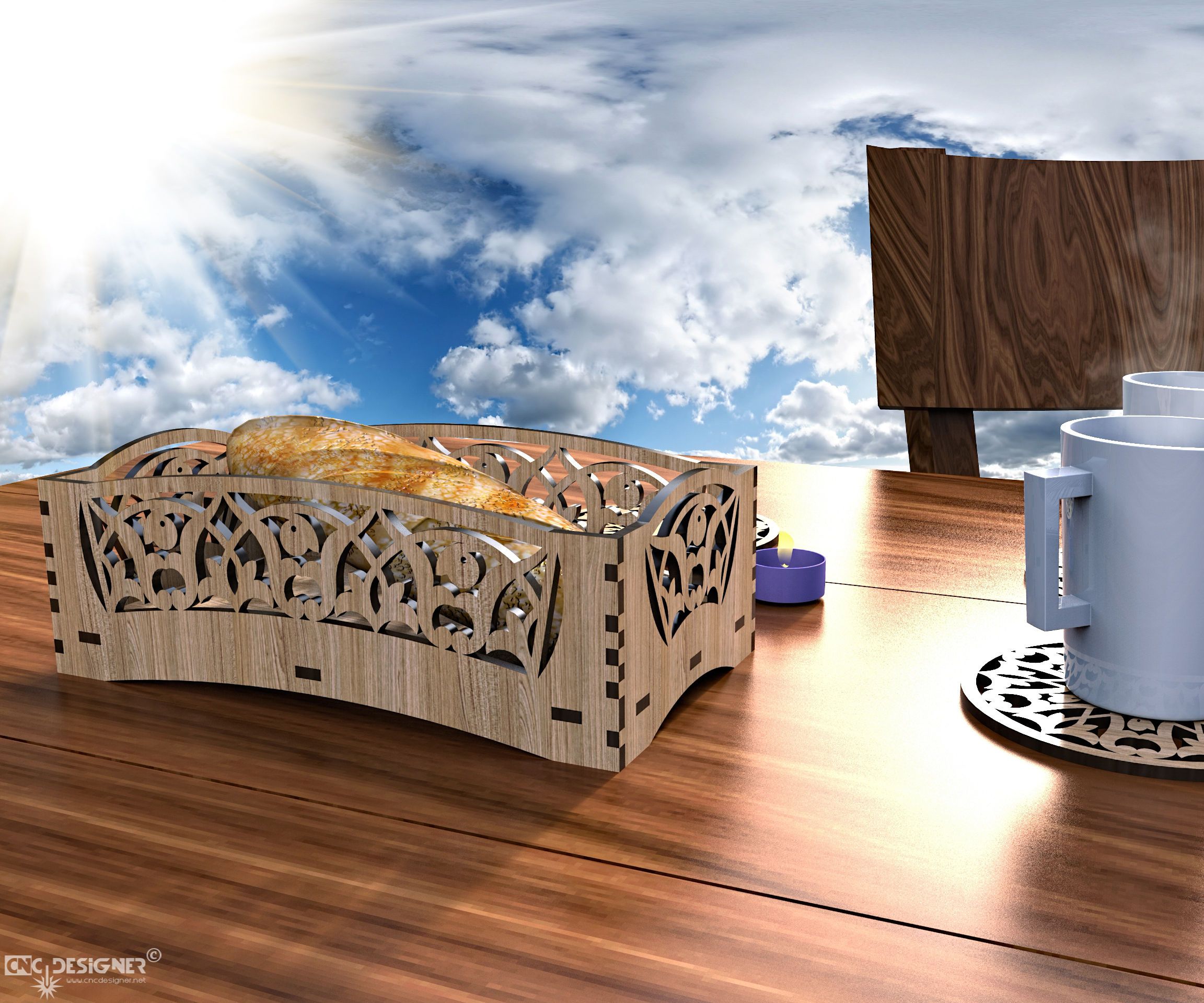 Learning Rhino How Design Wooden Bread Tray for Cutting