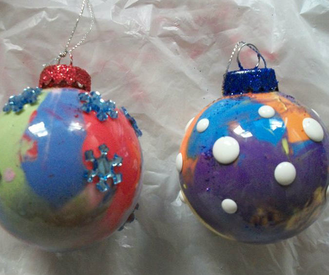 Mixed Media Ornaments