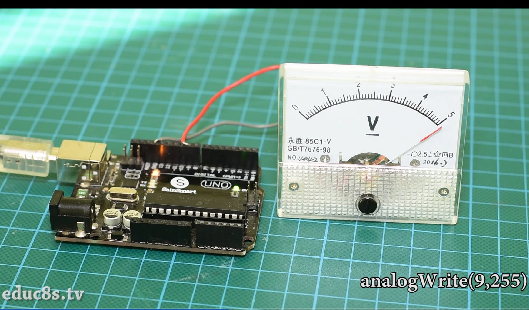 How to Control the Voltmeter With Arduino