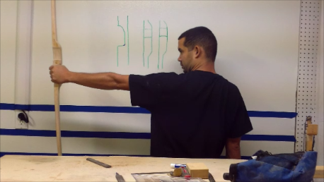 How to Make a Red Oak Longbow #6 Tillering