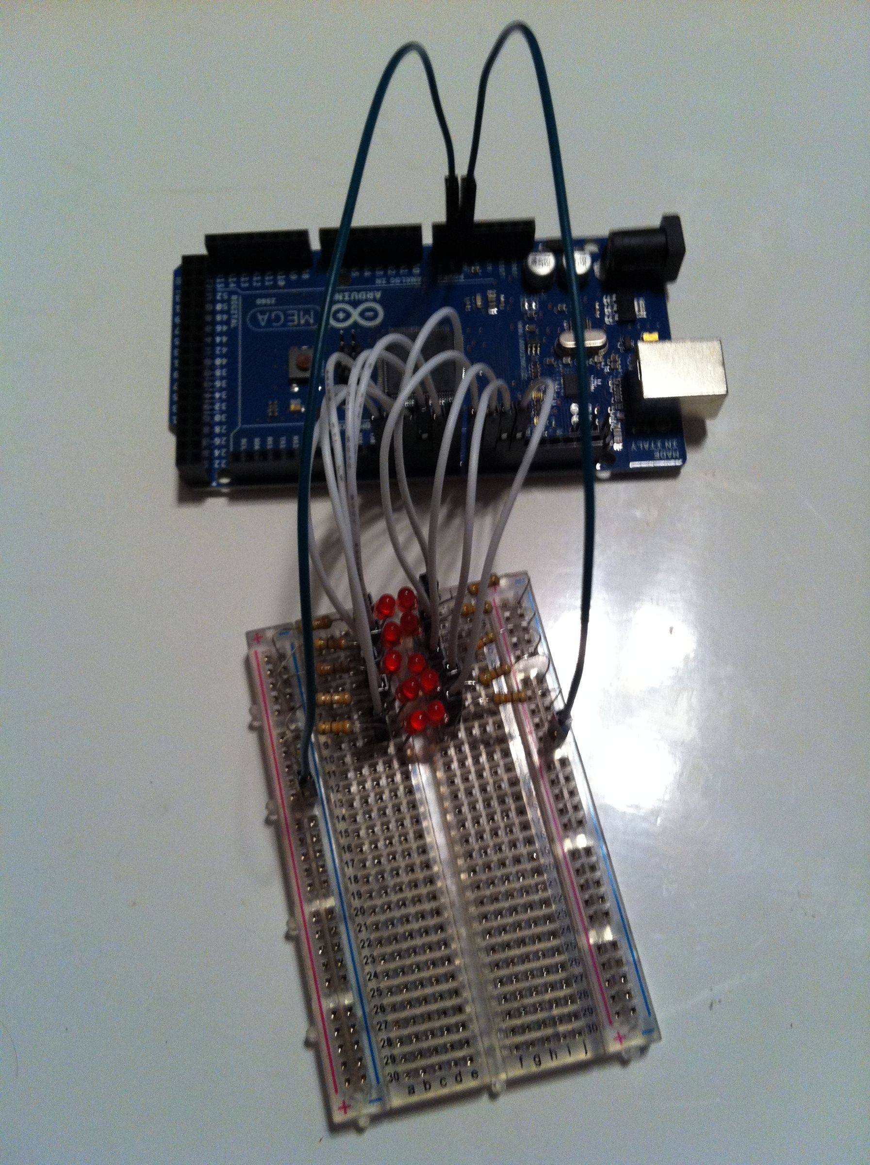 5x2 LED Matrix with Arduino