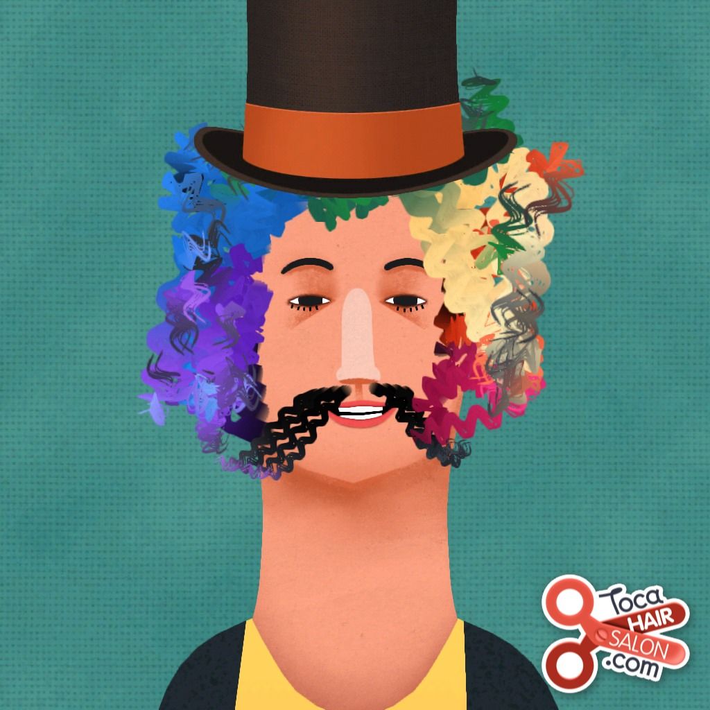 Hair Salon Rainbow Afro