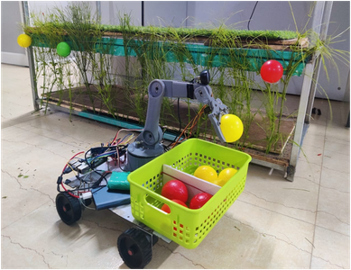 Design and Implementation of Autonomous Fruit Plucking and Segregation Robot in Vertical Farming