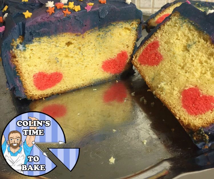 Doctor Who Hidden Hearts Cake