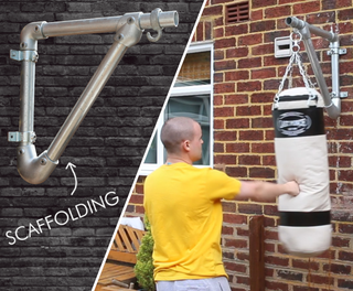 How to Make a Punch Bag Wall Bracket Using Scaffold Poles 4 Steps with Pictures Instructables