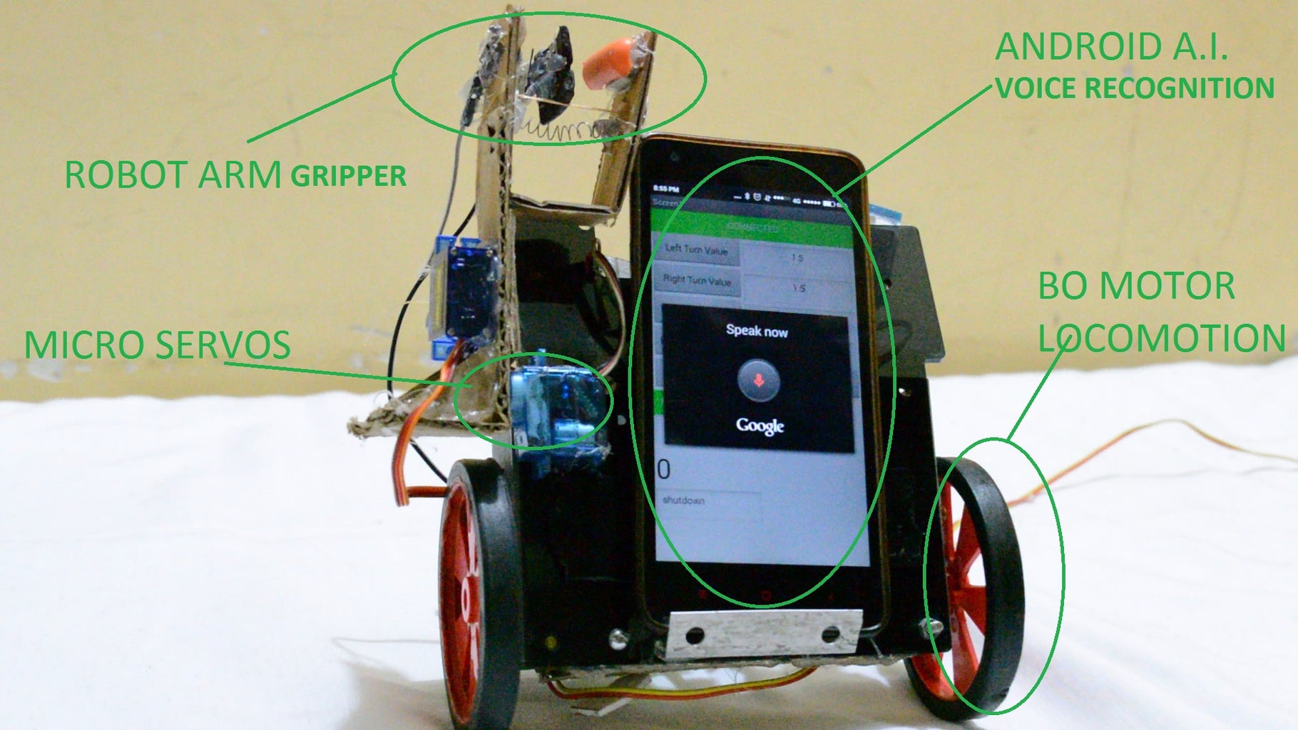 Android Arduino Assistant Robot (how to Make)DIY