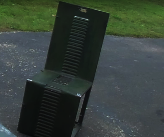 Locker Door Turned Into a Chair