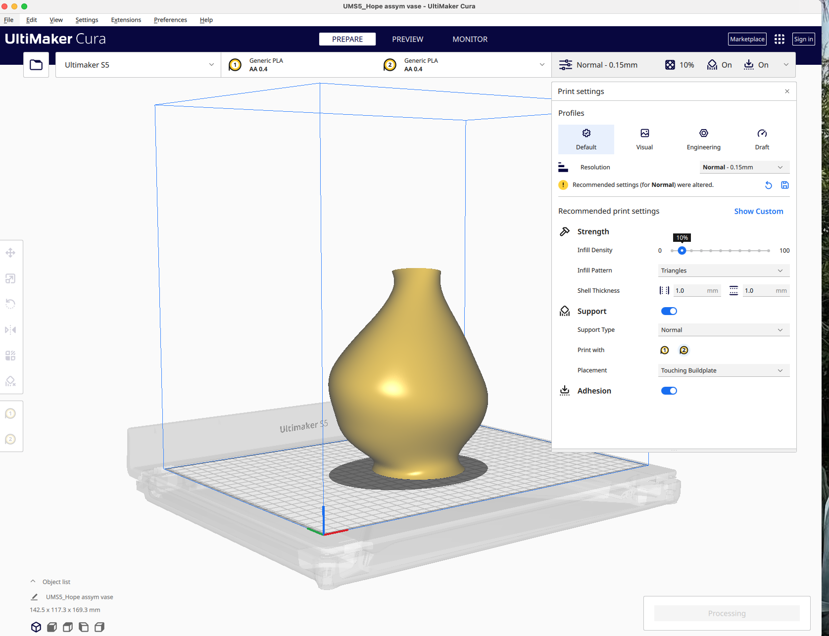 Rhino Vase 3D Printed 3 Steps Instructables