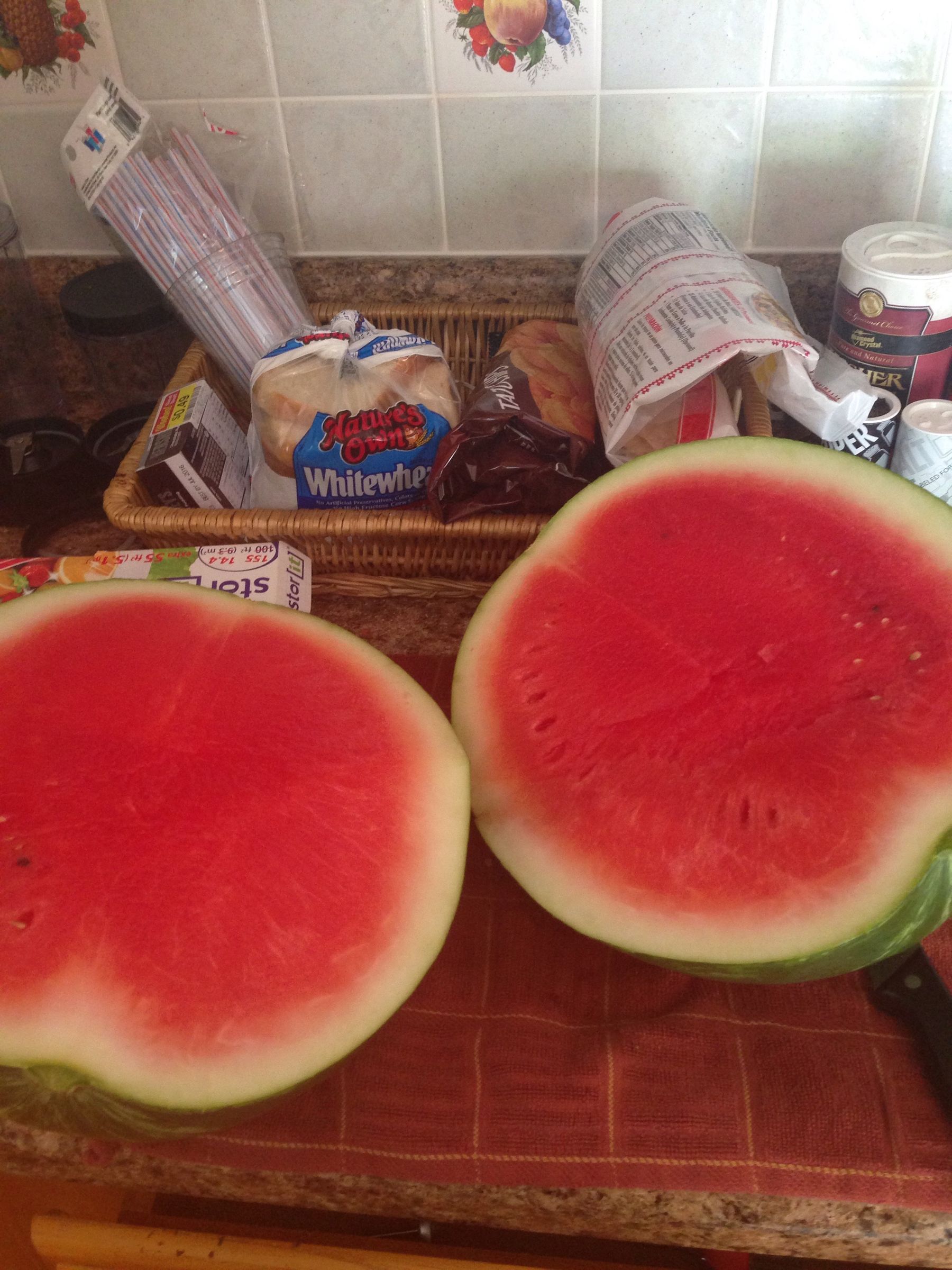 Mess Free Water Melon Cutting