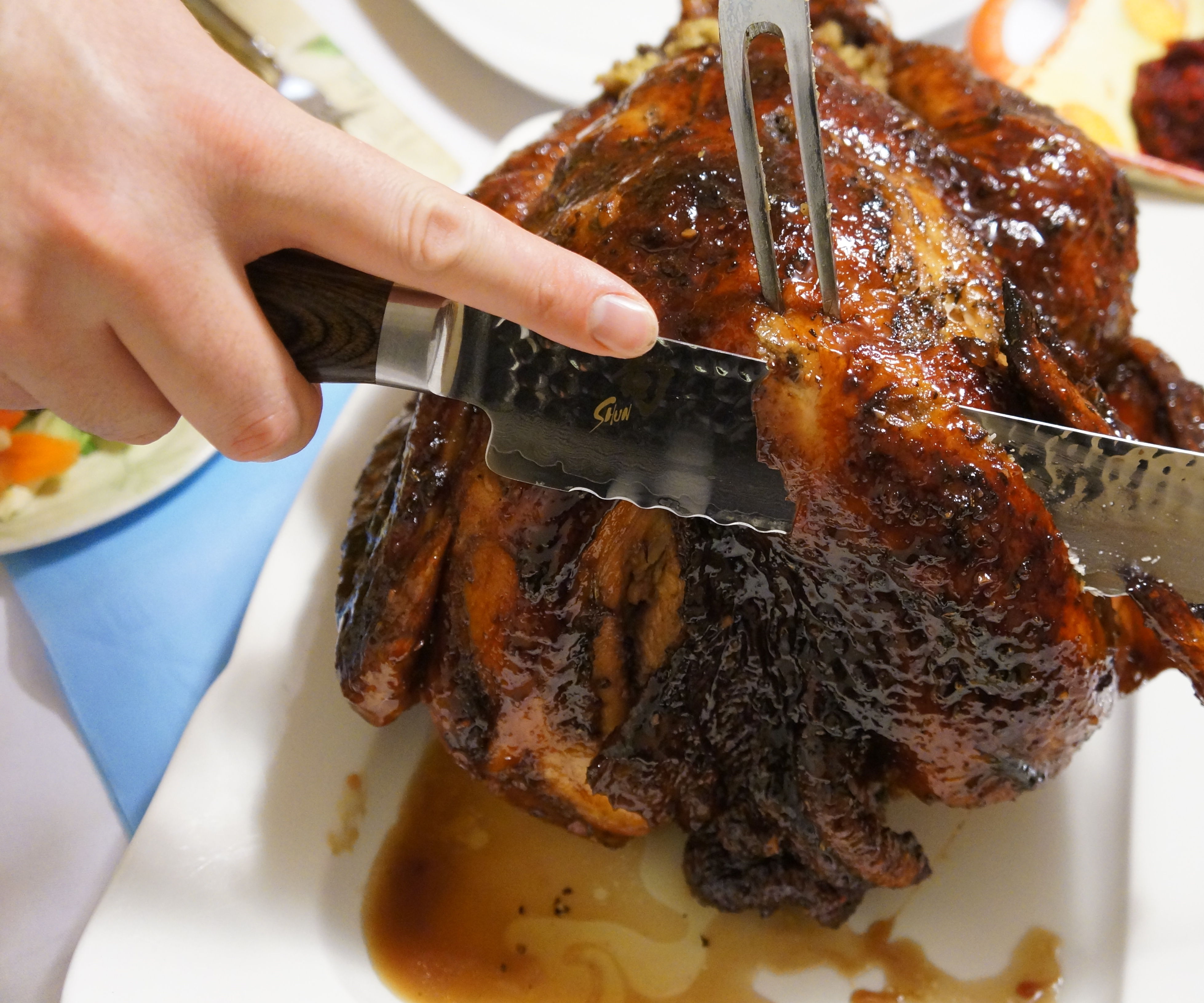 Butter Infused Pomegranate Glazed Turkey 