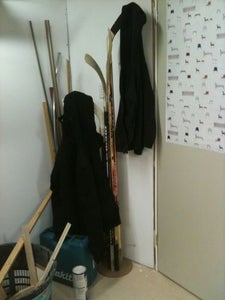 Hockey Stick Coat Rack