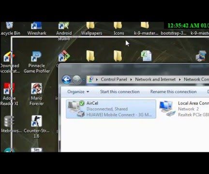 Share 3G Internet Connection From Dongle to Many PC