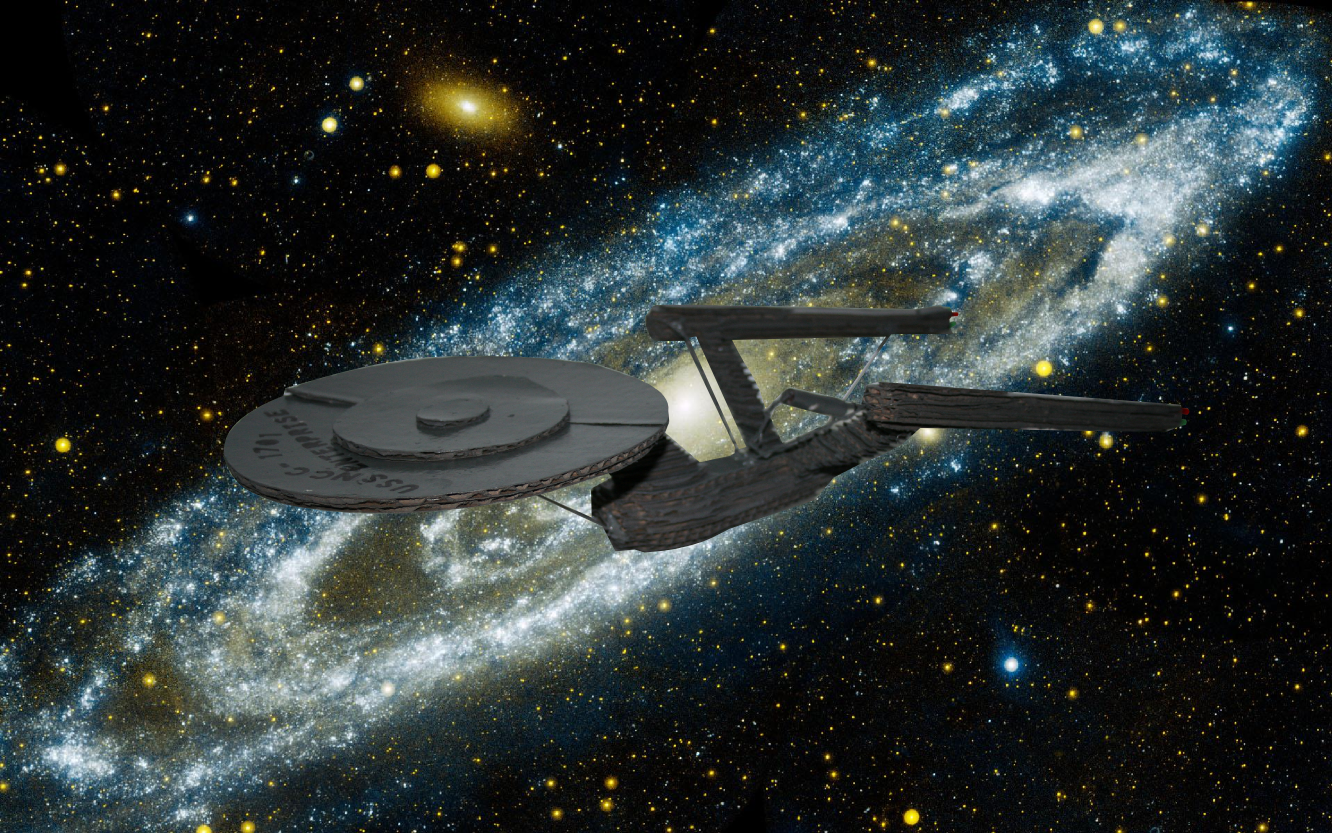 USS Enterprise using 123D Make