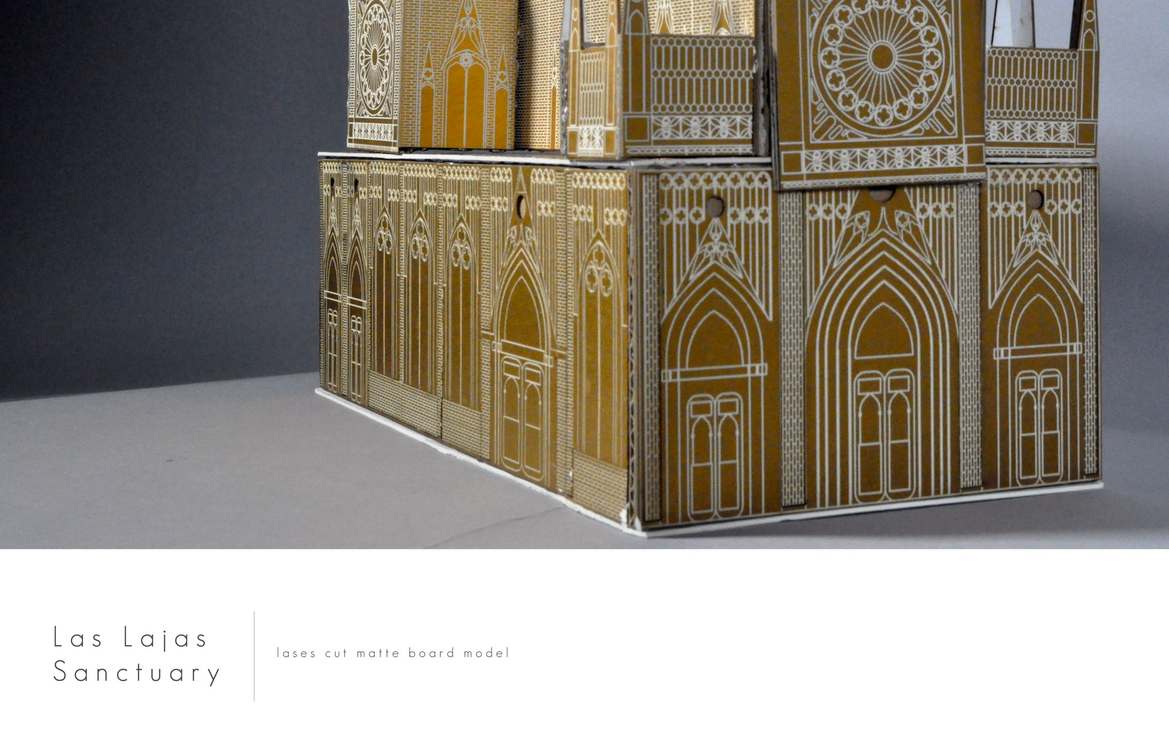 Las Lajas Sanctuary Laser Cut Model