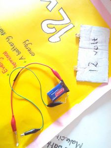 Make a Simple Circuit by Soldering It and Paste It on the Chart Paper