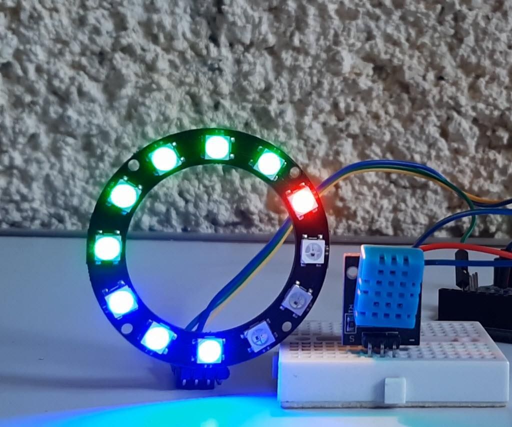Ring Temperature Monitor NeoPixel LED Ring Temperature Monitor : 8 Steps - Instructables