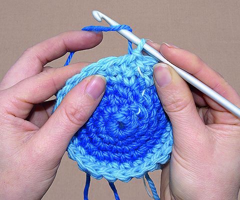 Crochet Hair Tie Basket