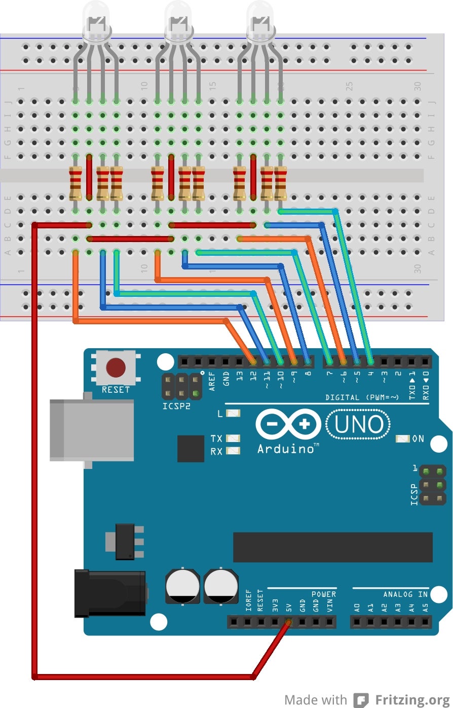 Arduino RGB LED Music Lights - Instructables