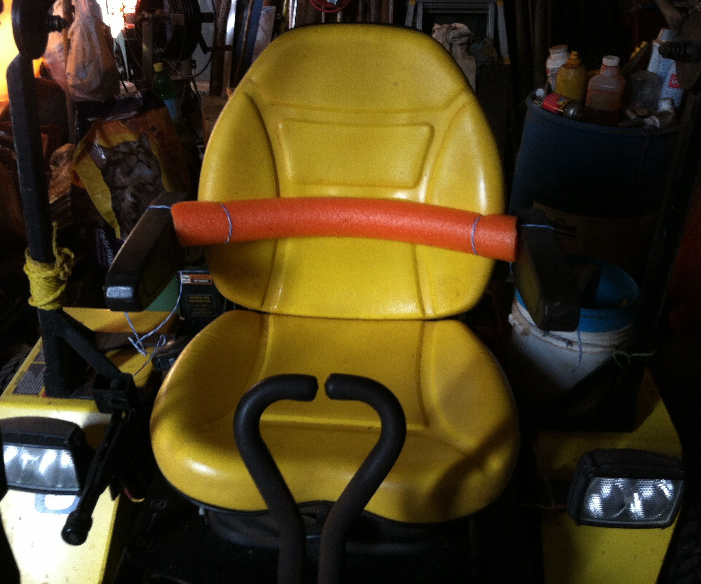 Lawn Mower Lumbar Support