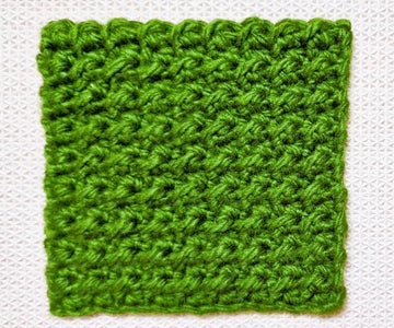 Crochet Even Moss Stitch
