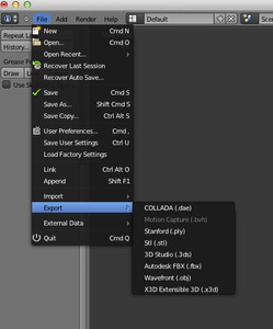 Export and Clean for 3D Printing (stl)