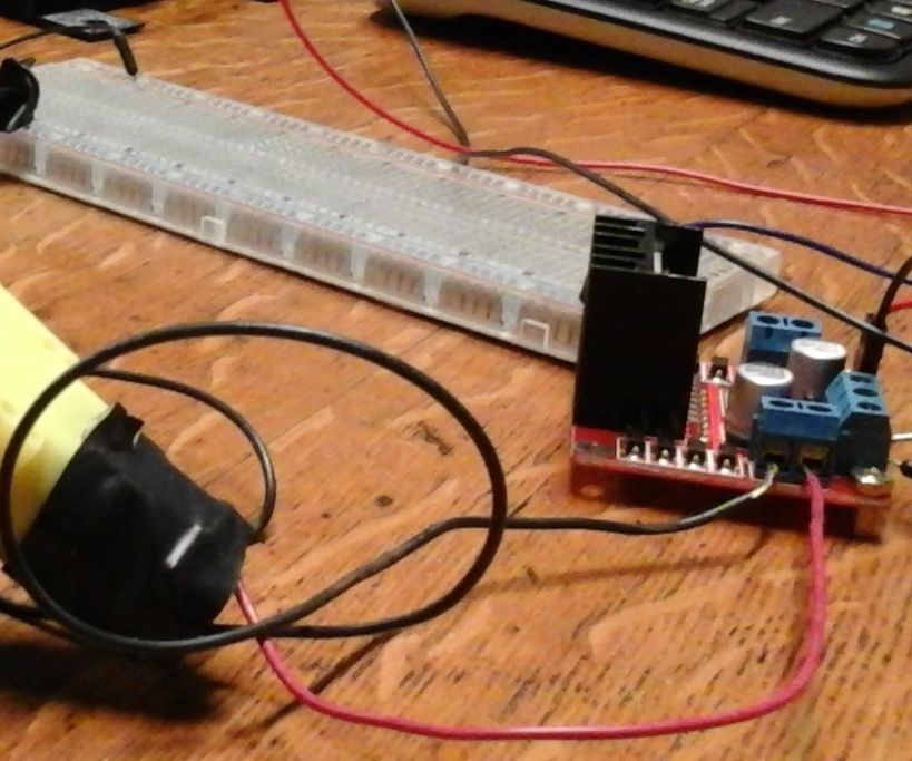 Raspberry PI L298N Dual H Bridge DC Motor