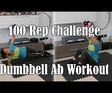 Intense Dumbbell Ab Workout - 100 Rep Exercise Challenge 