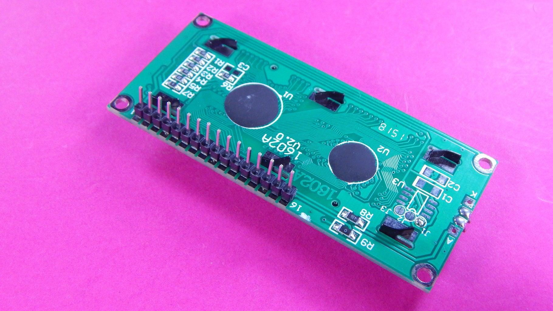 Solder the Header Pins to the Lcd Display