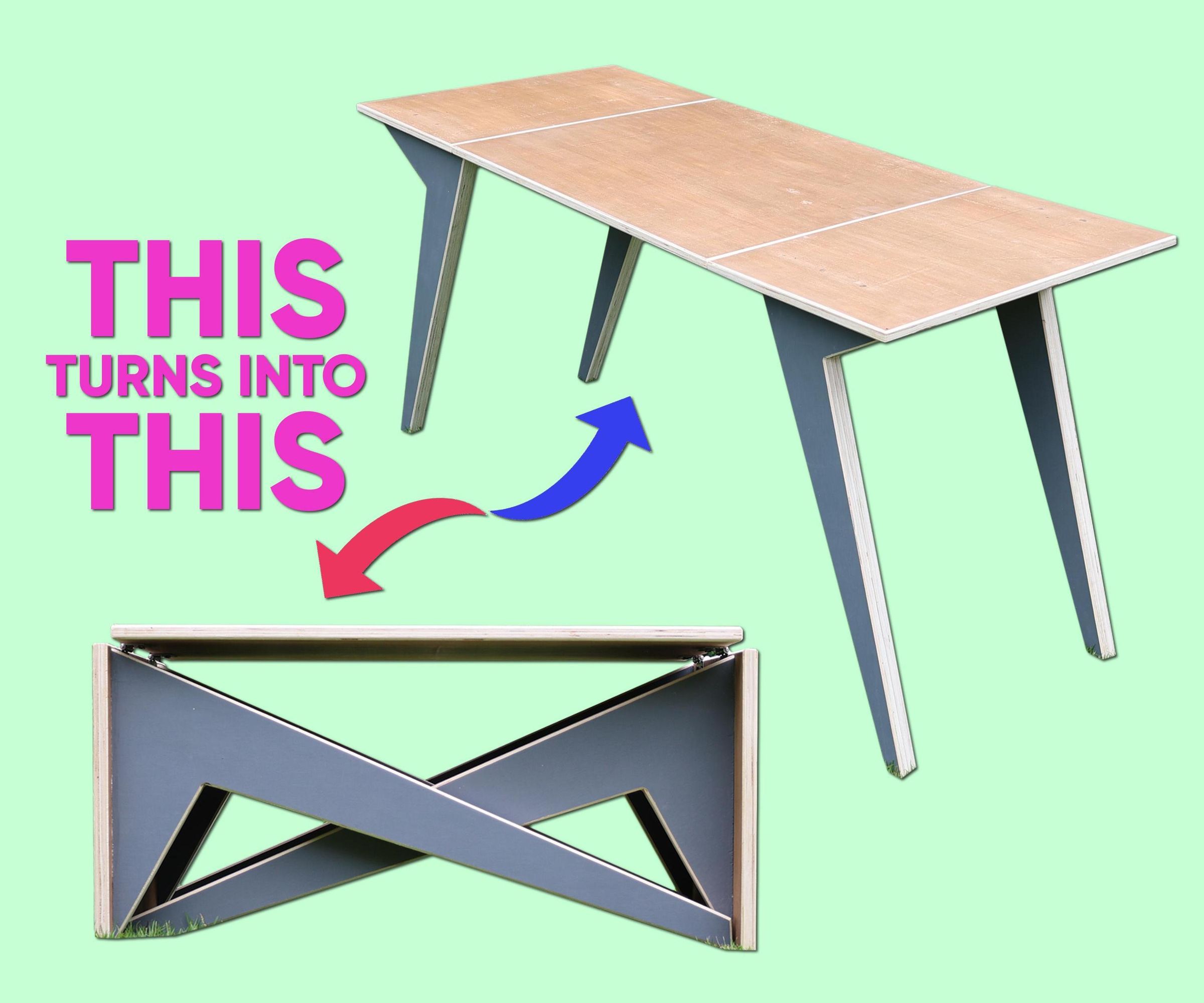 Convertible Plywood Coffee Table