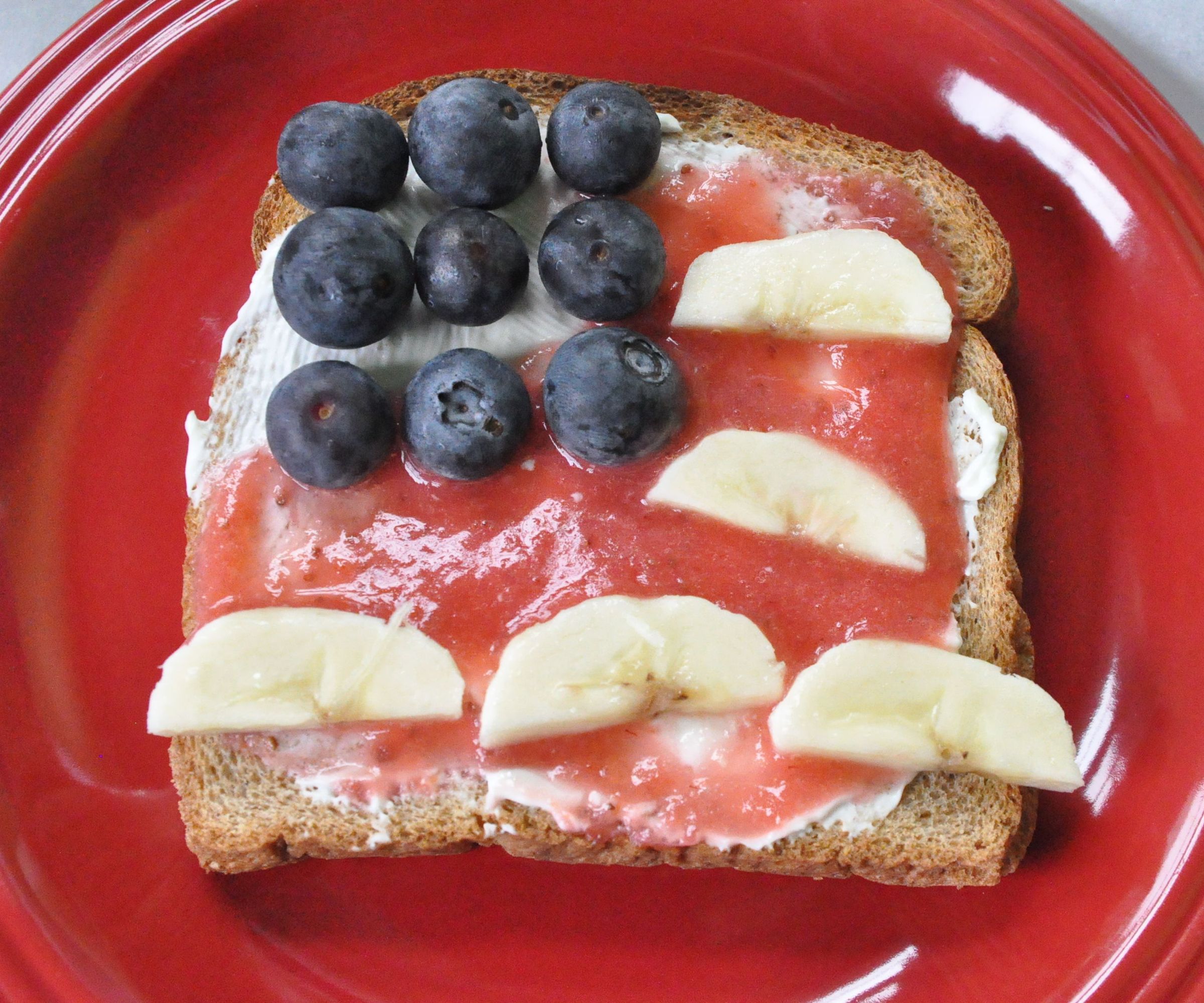 American Flag Toast (July 4th Recipe)