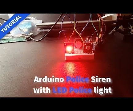 Arduino Police Siren With LED Police Lights - Tutorial