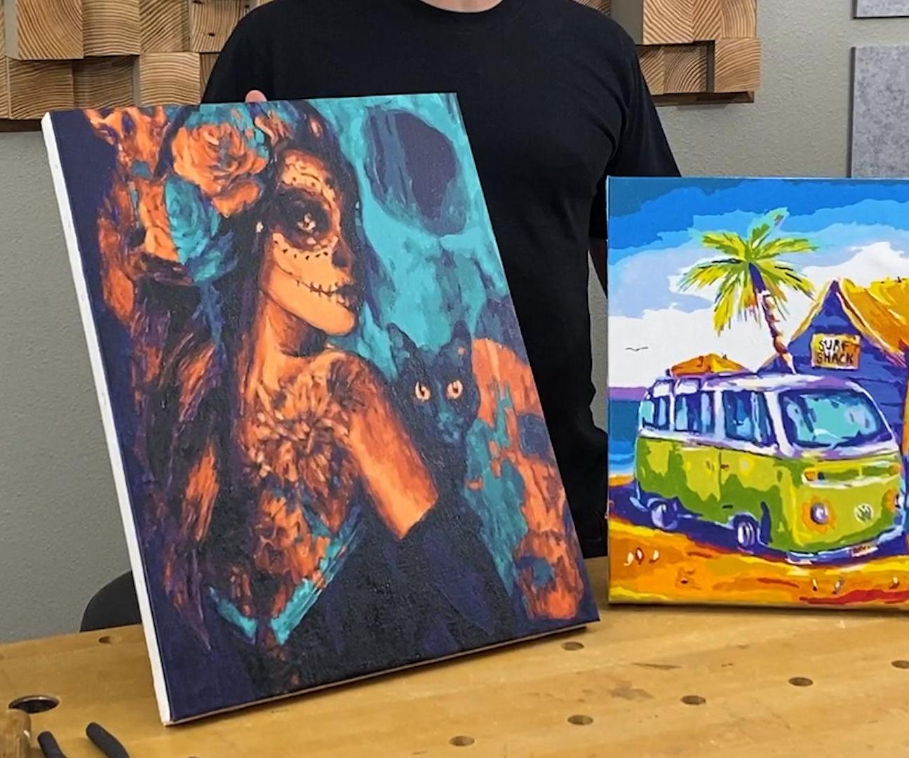 DIY Frame to Stretch Canvas