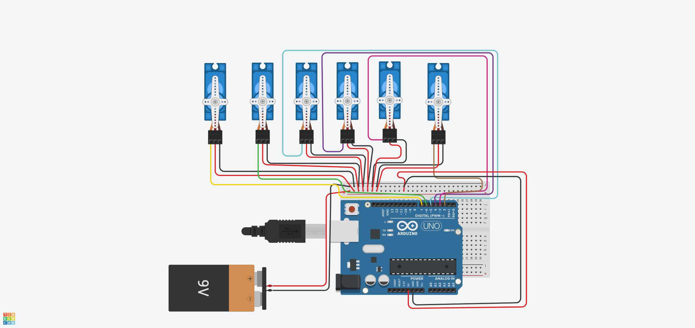 Arduino Uno Powered Robotic Arm : 6 Steps - Instructables