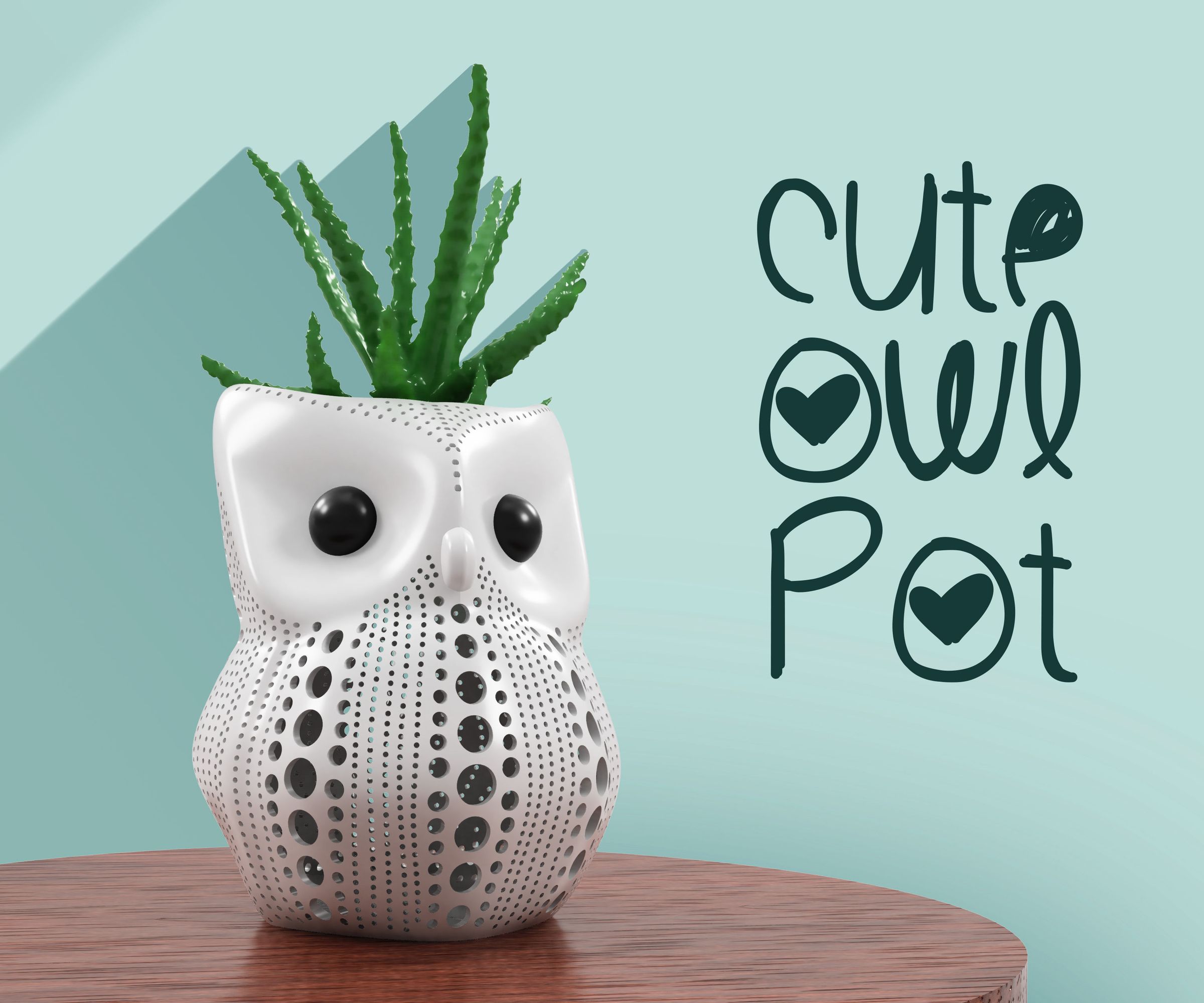 Cute Owl Pot for Succulents