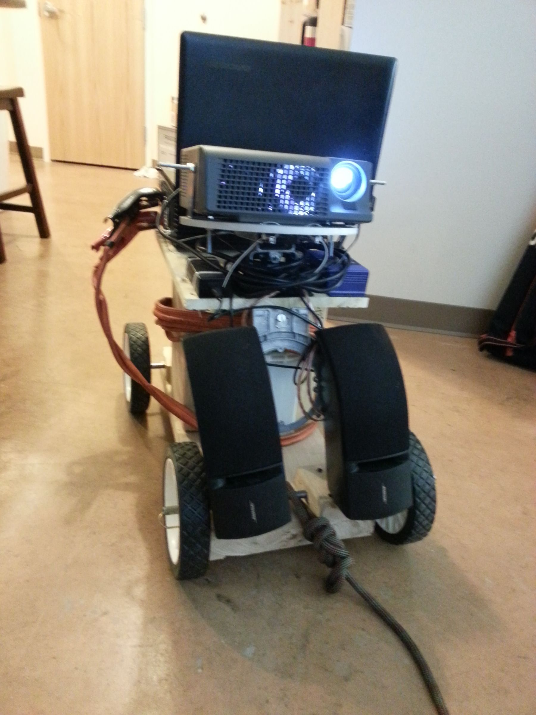 Portable Outdoor Projection Cart Instructables