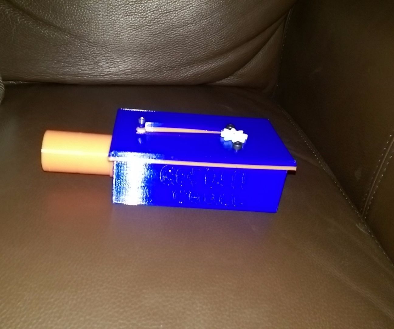 Get off the couch, with Arduino, 3d printed enclosure and programmed with Embrio