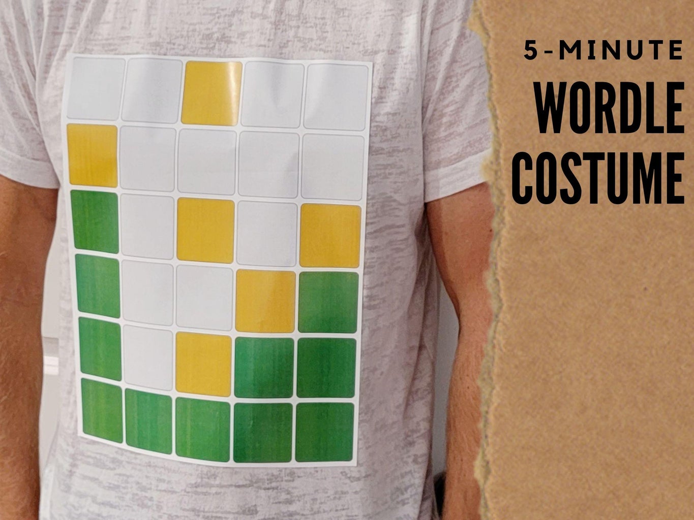 5Minute Wordle Costume 3 Steps (with Pictures) Instructables