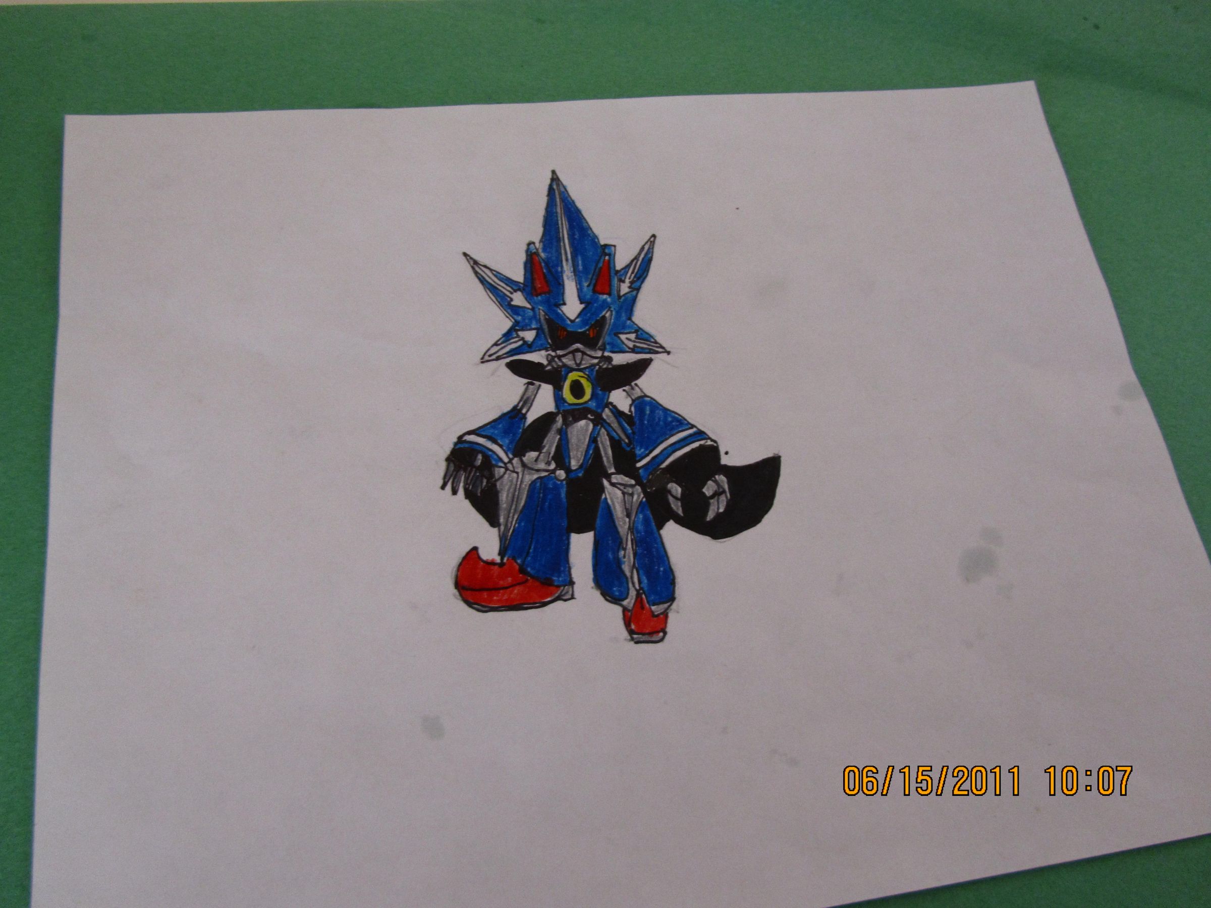 How to Draw Neo Metal Sonic