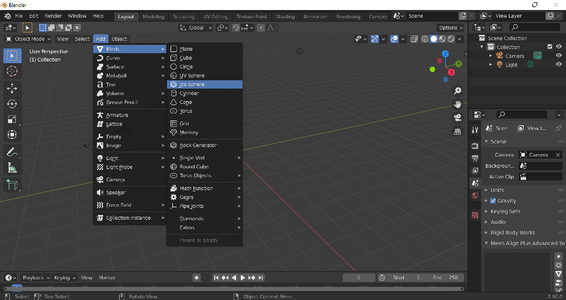 Additional Paragraph: Designing the Lamp in Blender