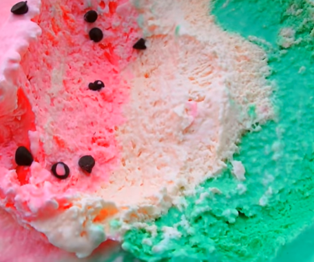 Homemade Watermelon Ice Cream