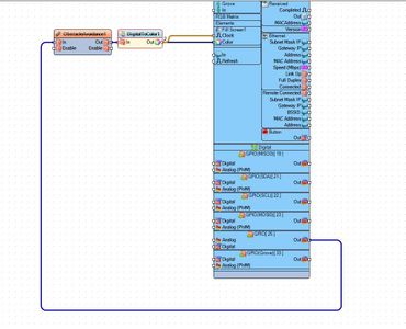 In Visuino Connect Components