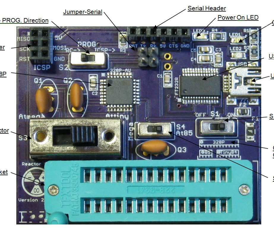 Assembly Instructions for Reactor Core, DIY Arduino Programmer