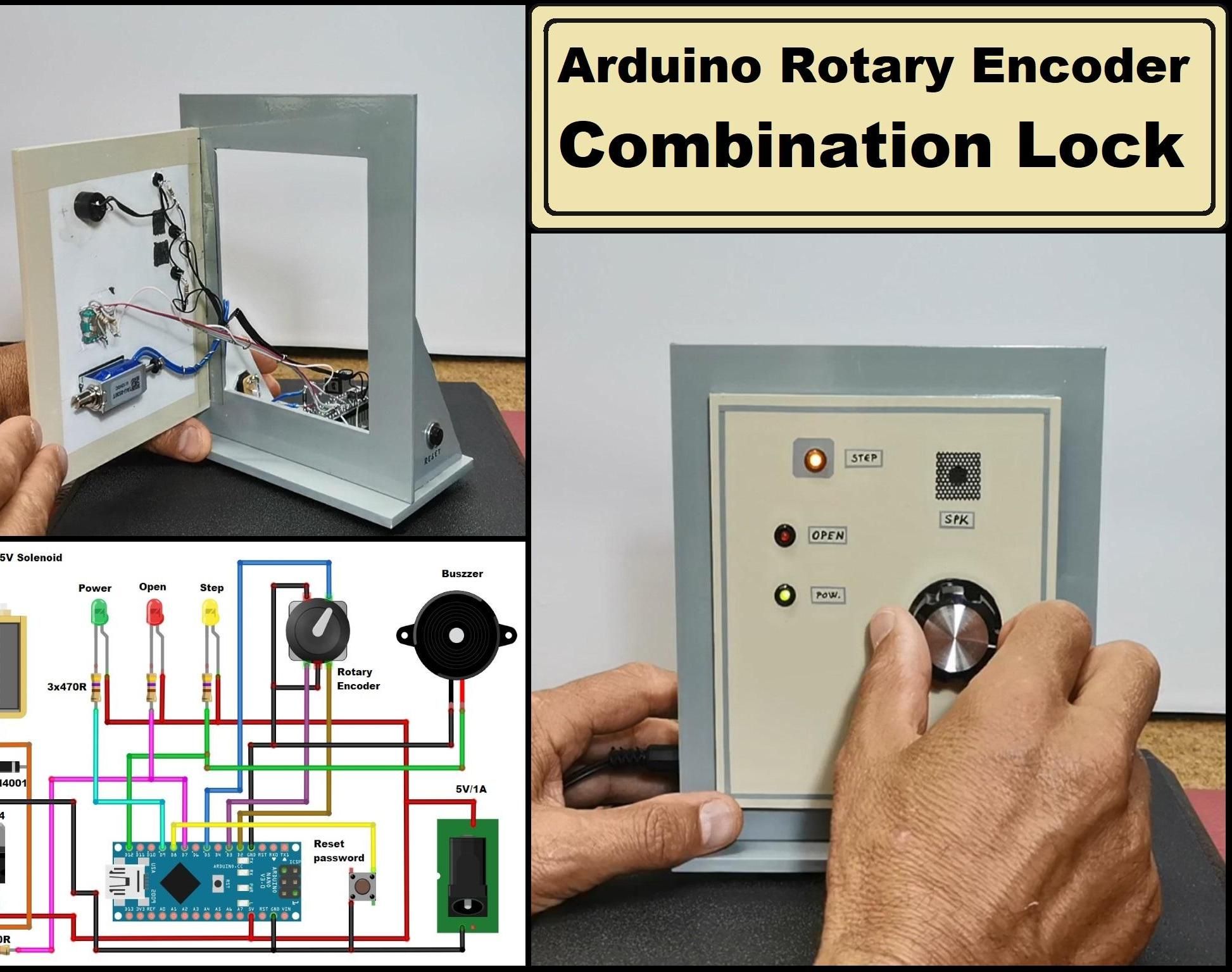 Arduino Rotary Encoder Combination Lock (Arduino Door Lock System With Rotary Encoder)