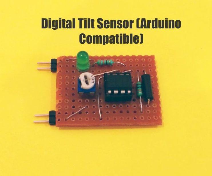 Digital Tilt Sensor Using LM358